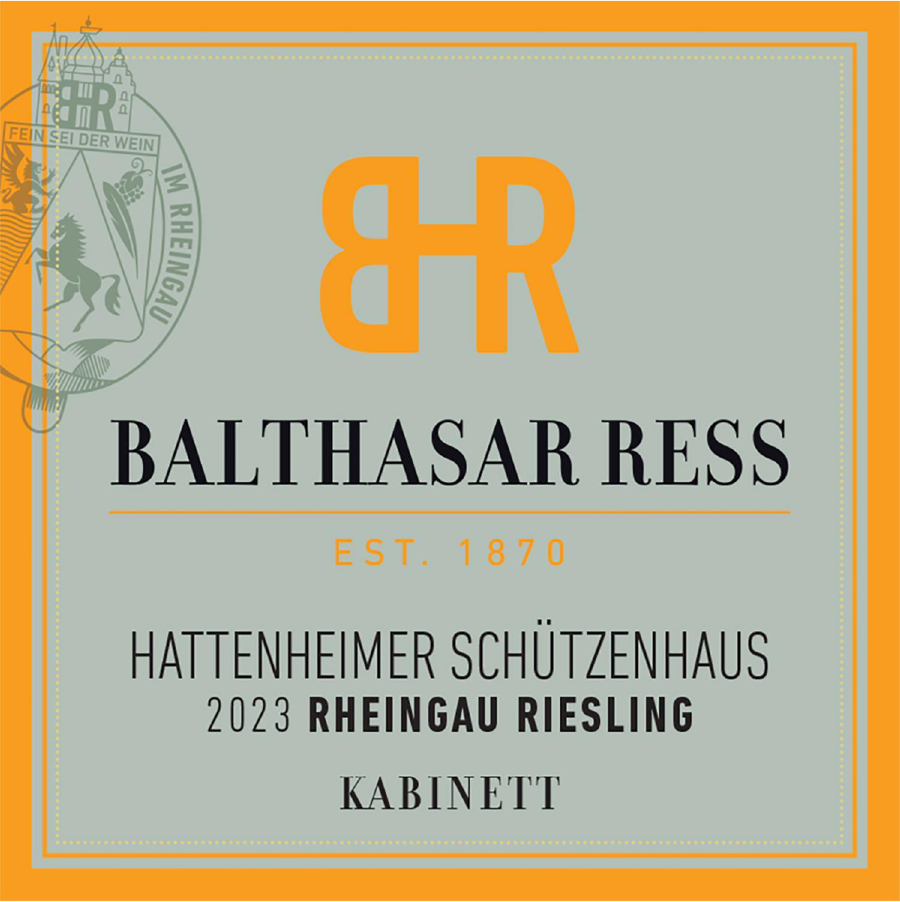 TABC label artwork for Balthasar Ress Hattenheimer Schutzenhaus Riesling Kabinet
