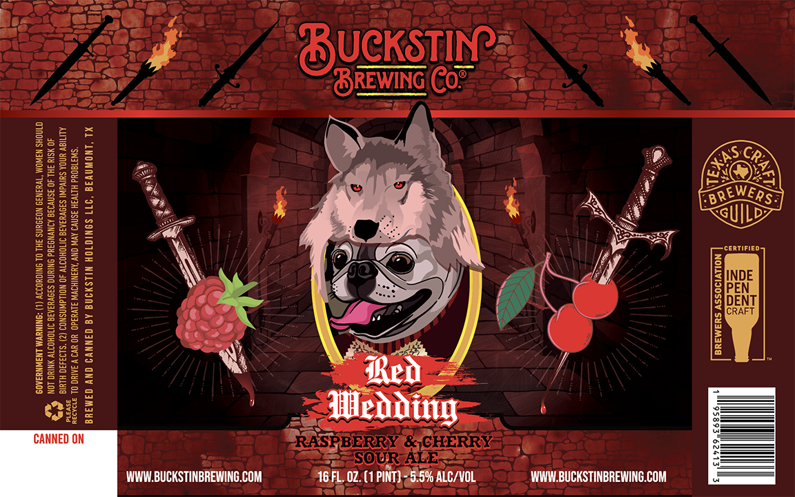 TABC label artwork for Red Wedding