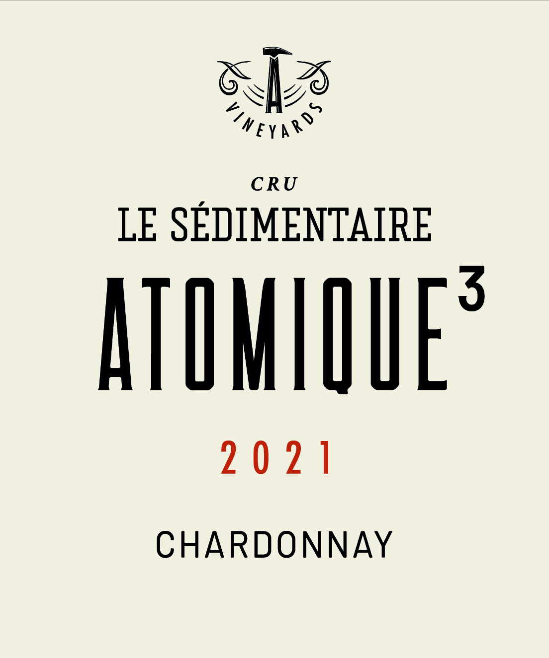 TABC label artwork for ATOMIQUE LE SÉDIMENTAIRE CHARDONNAY