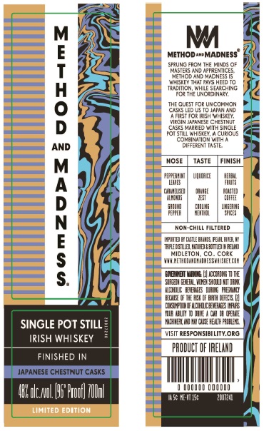 TABC label artwork for Method & Madness Japanese Chestnut