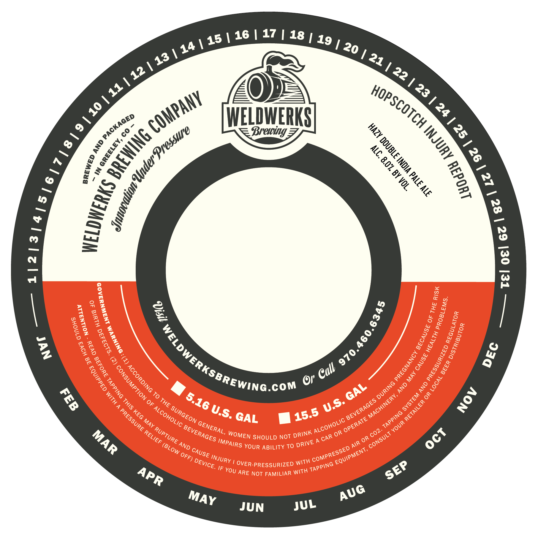 TABC label artwork for Hopscotch Injury Report