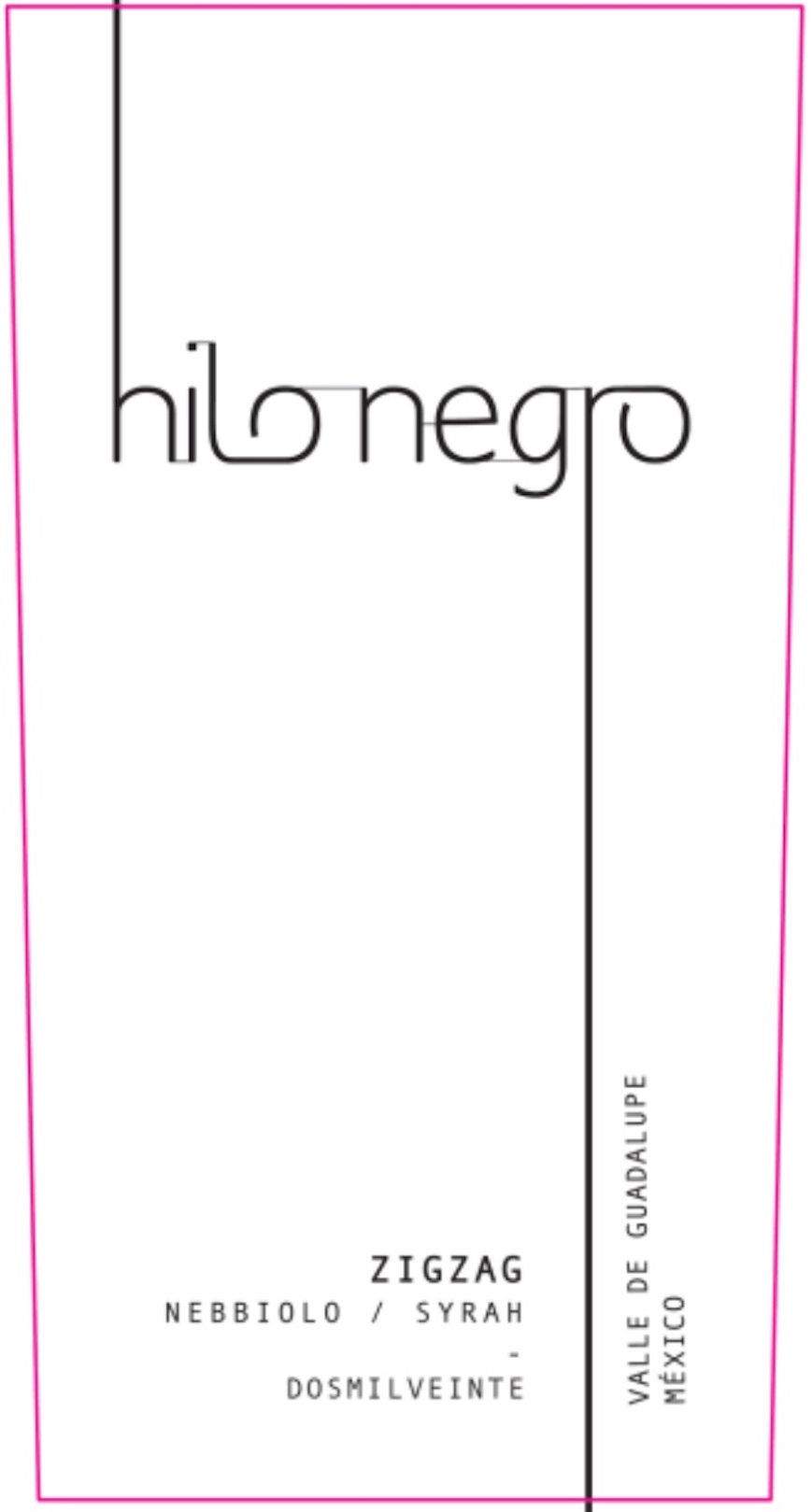 TABC label artwork for Hilo Negro Zig Zag