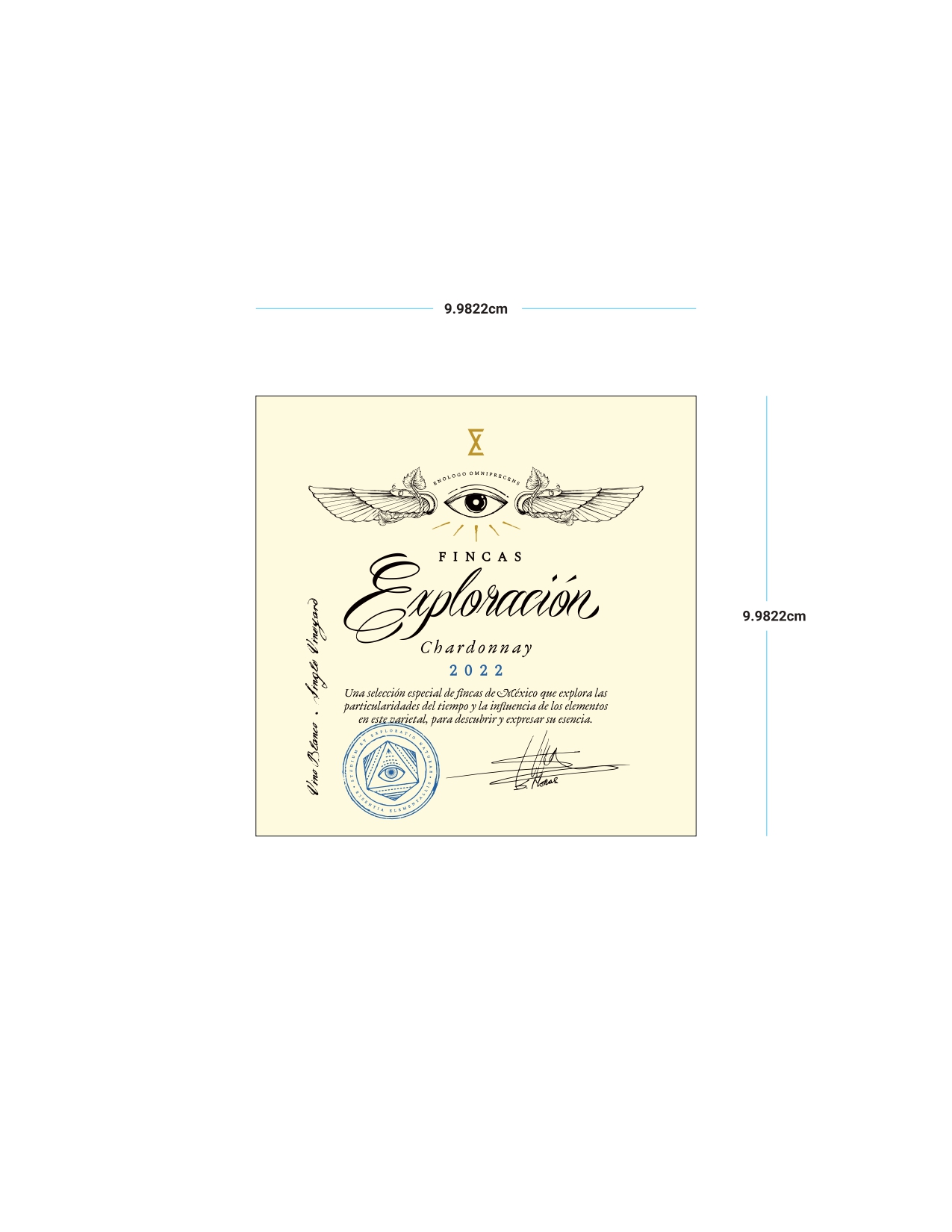 TABC label artwork for Fincas MX Chardonnay