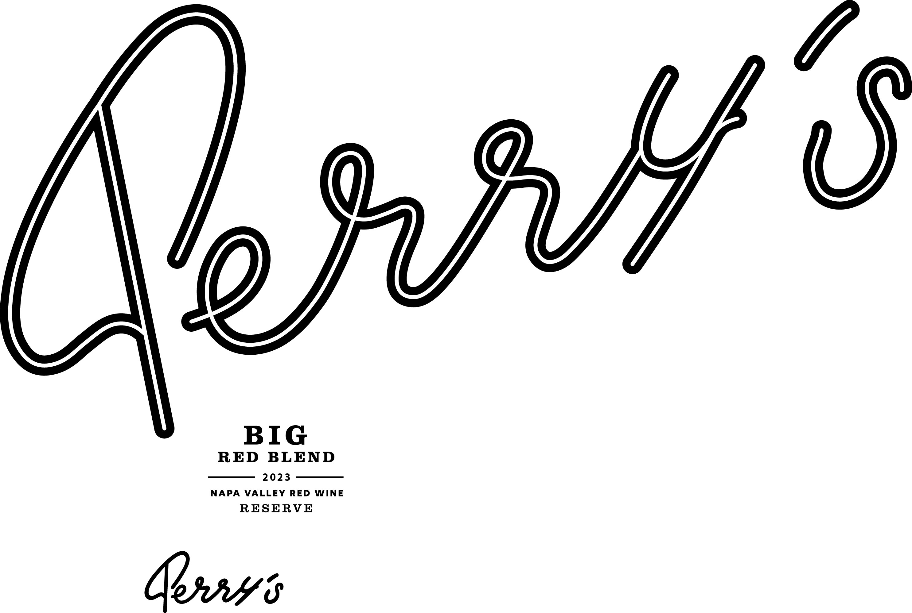 TABC label artwork for Perry's Big Red