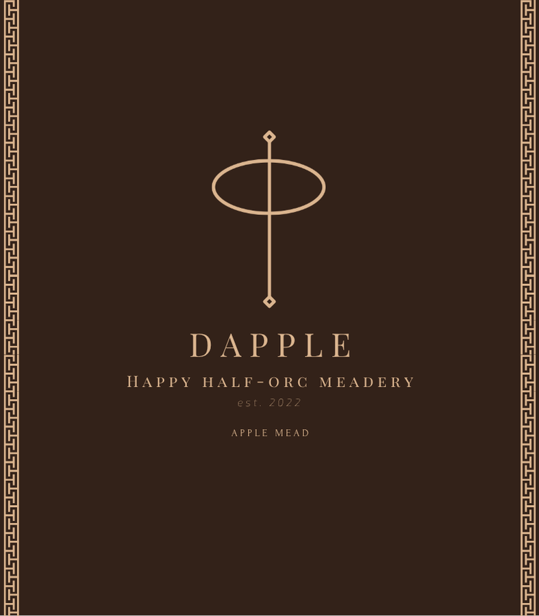 TABC label artwork for HAPPY HALF-ORC MEADERY DAPPLE