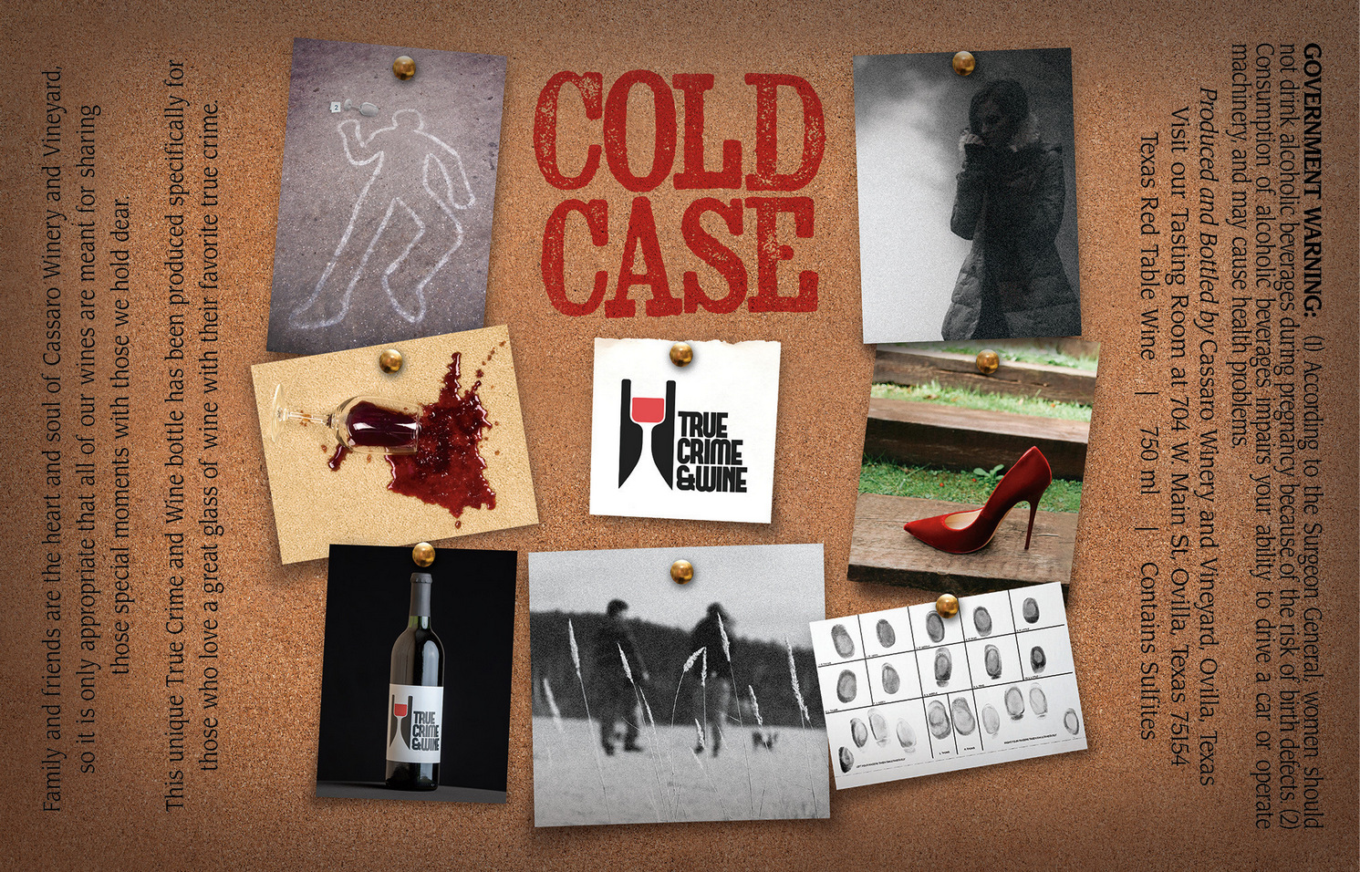 TABC label artwork for Cold Case