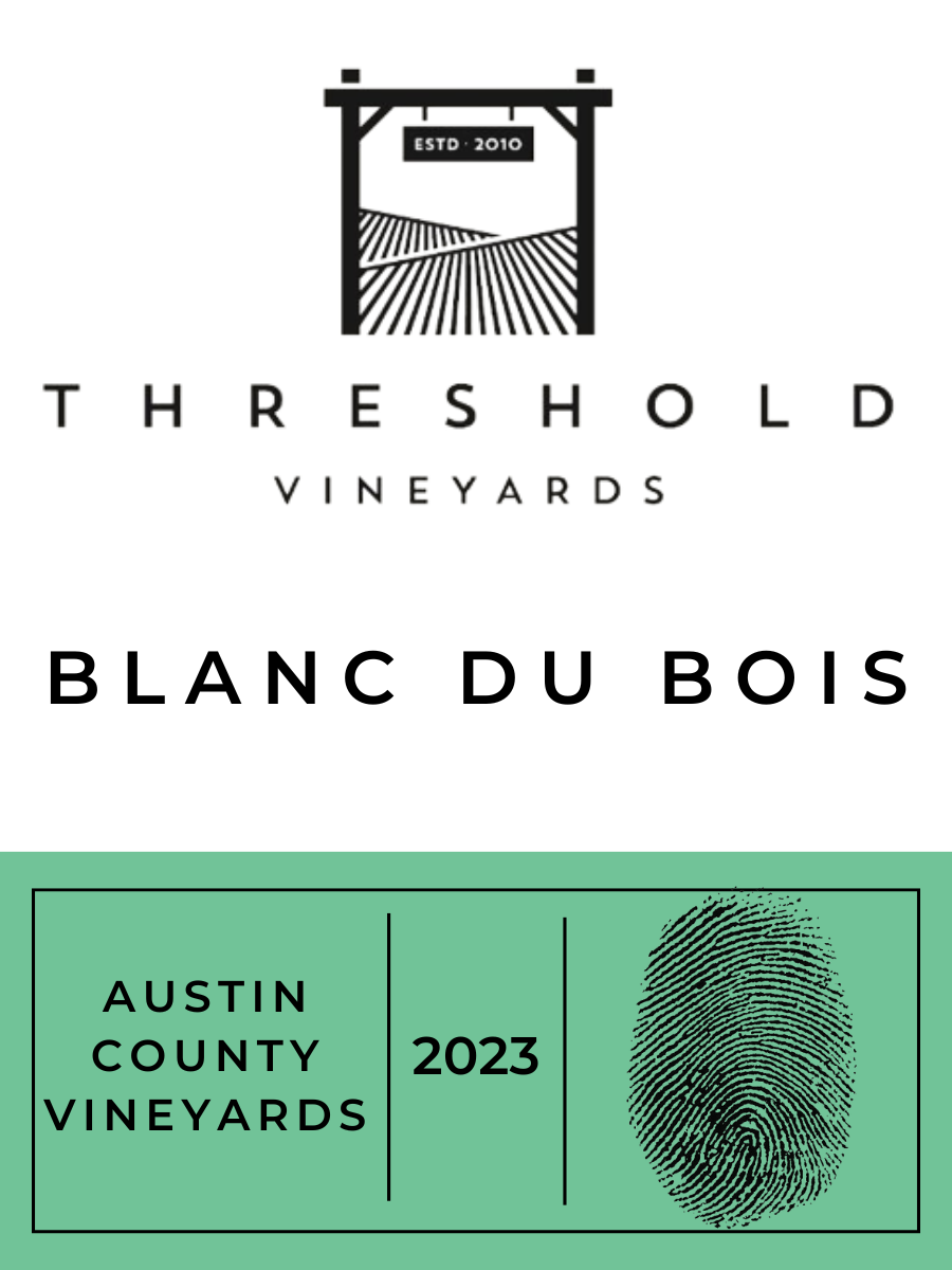 TABC label artwork for THRESHOLD VINEYARDS BLANC DU BOIS