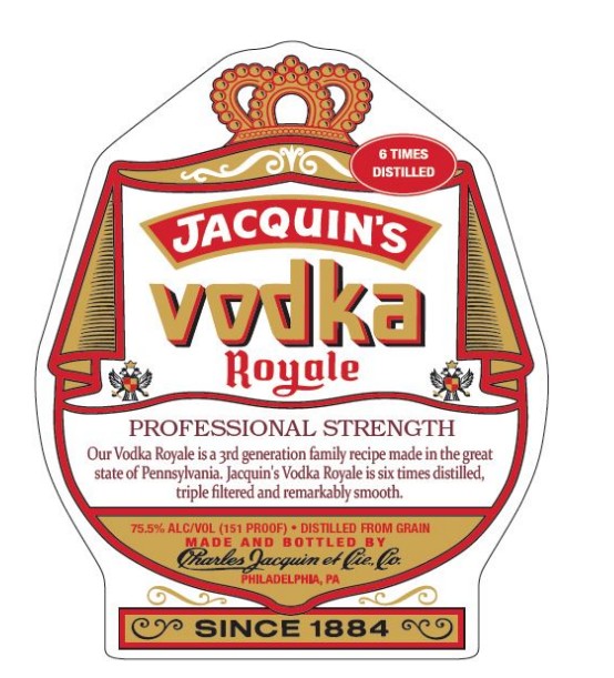 TABC label artwork for Vodka Royale