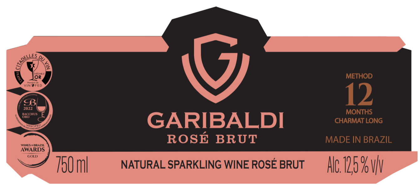 TABC label artwork for VG Rosé Brut