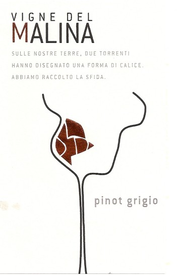 TABC label artwork for VIGNE DEL MALINA PINOT GRIGIO