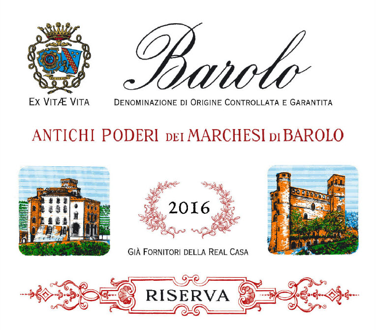 TABC label artwork for Marchesi di Barolo Barolo Riserva
