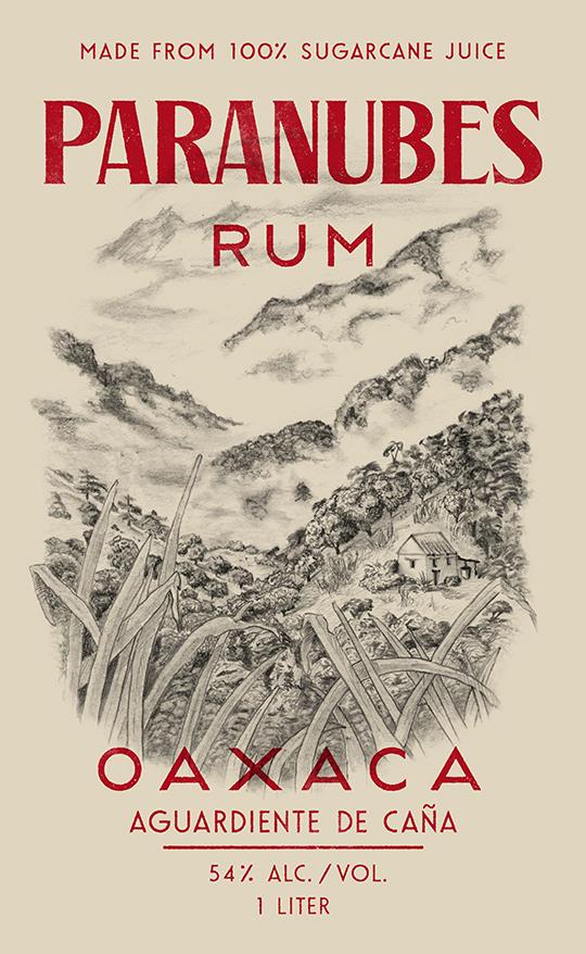 TABC label artwork for Paranubes Blanco Rum