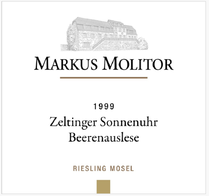 TABC label artwork for MARKUS MOLITOR ZELTINGER SONNENUHR BEERENAUSLESE
