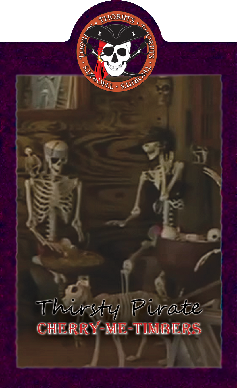 TABC label artwork for Thorin's Viking Thirsty Pirate Cherry-Me-Timbers