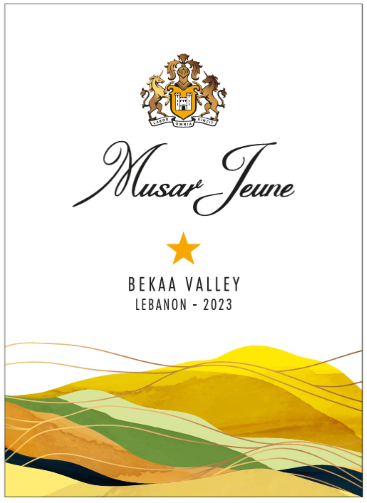 TABC label artwork for Musar Jeune Blanc White Wine Bekaa Valley