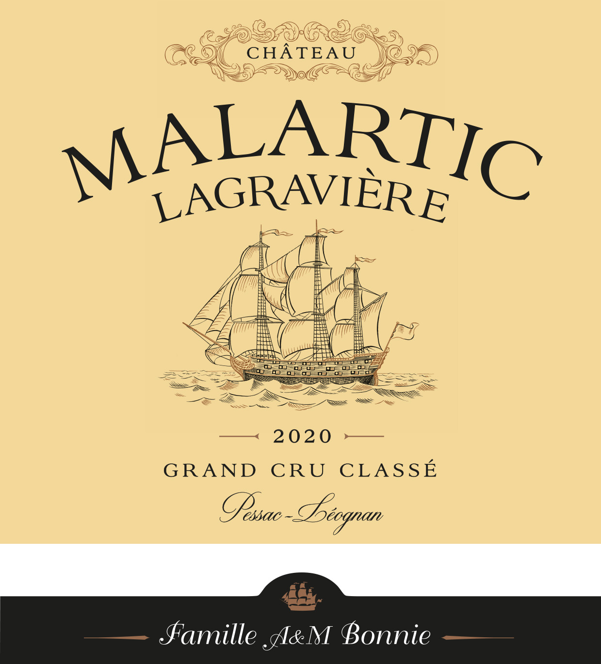 TABC label artwork for CHATEAU MALARTIC LAGRAVIERE