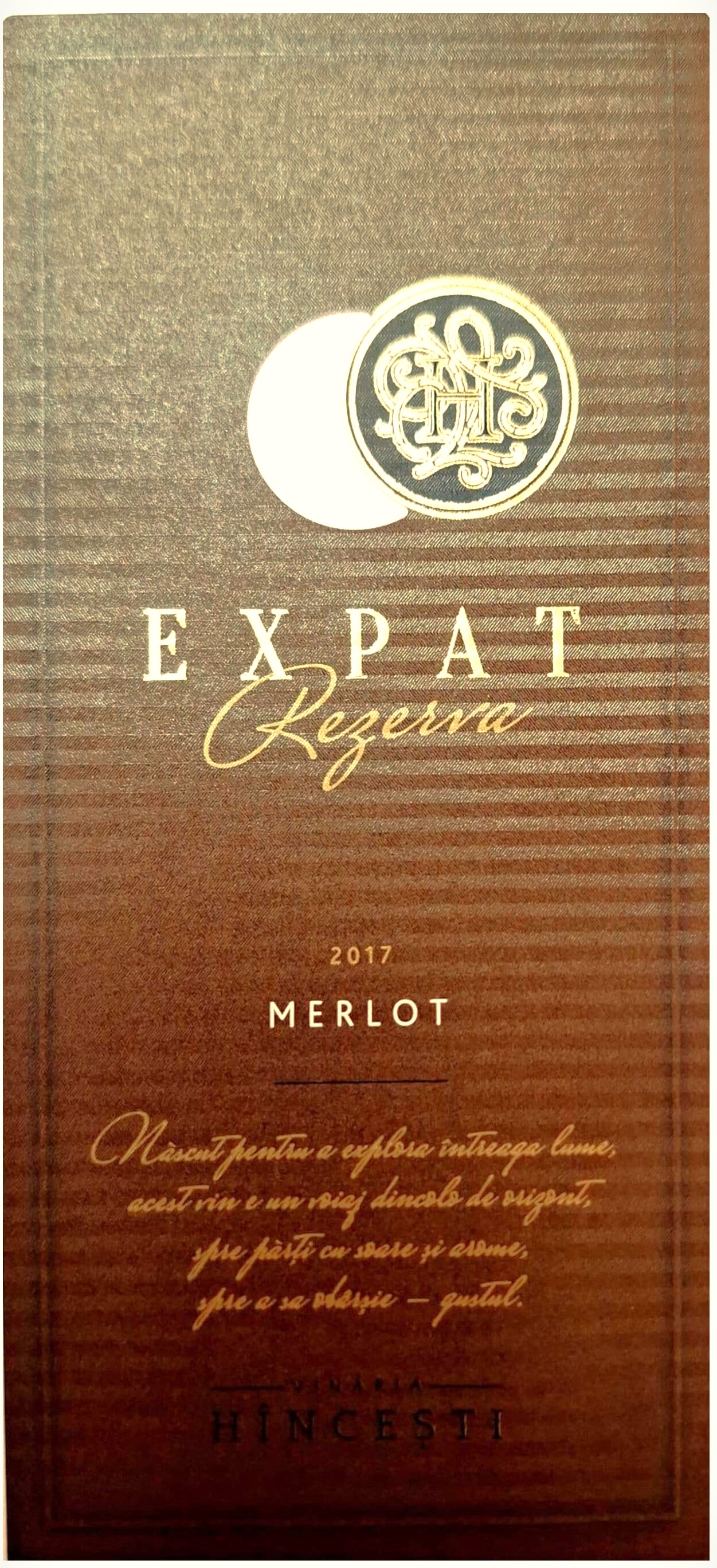 TABC label artwork for EXPAT REZERVA MERLOT