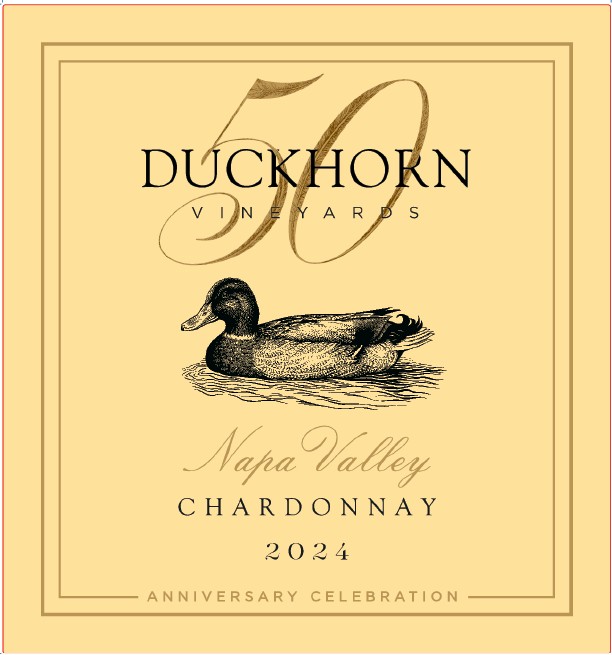 TABC label artwork for Duckhorn Vineyards Anniversary Celebration Chardonnay