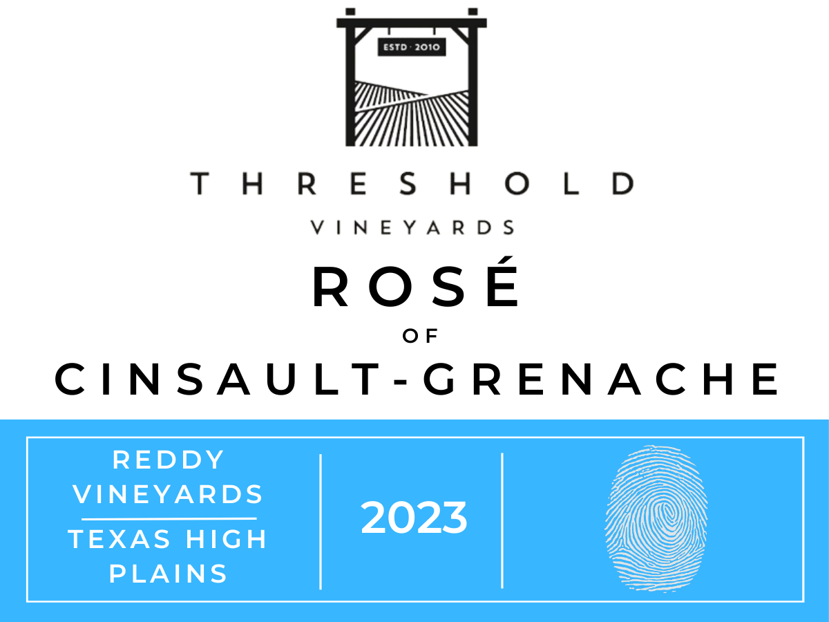 TABC label artwork for THRESHOLD VINEYARDS ROSE OF CINSAULT-GRENACHE