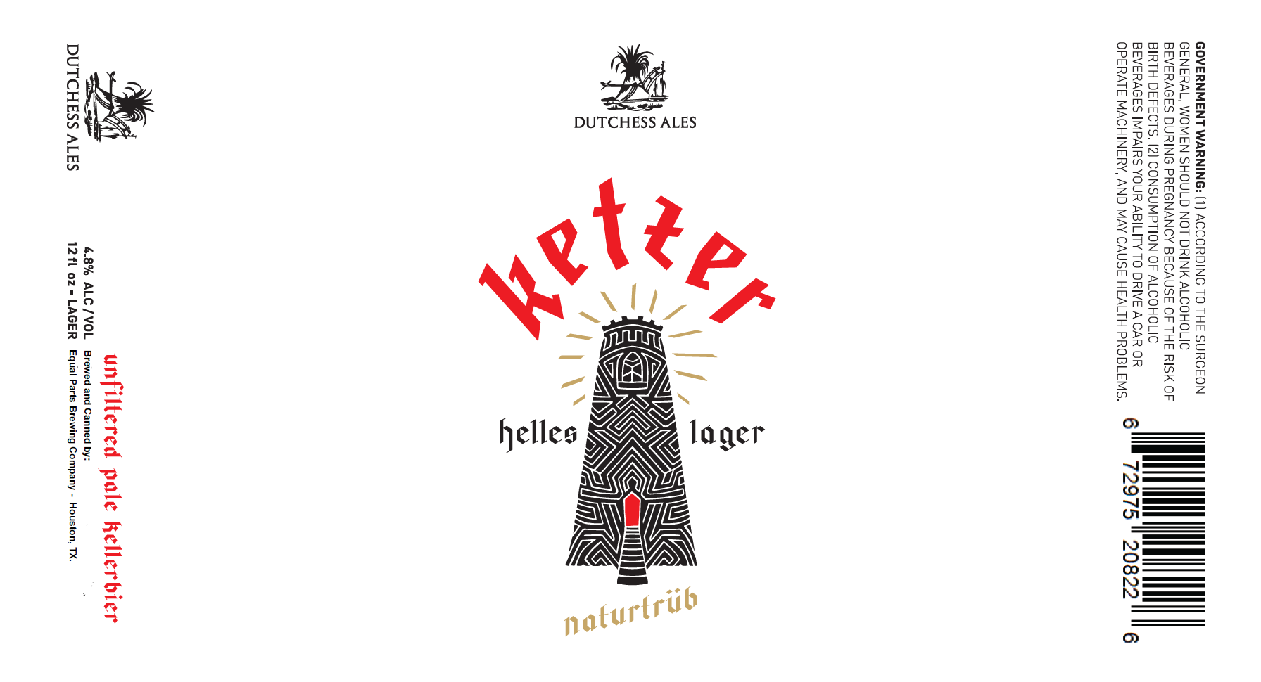 TABC label artwork for Dutchess Ales Ketzer