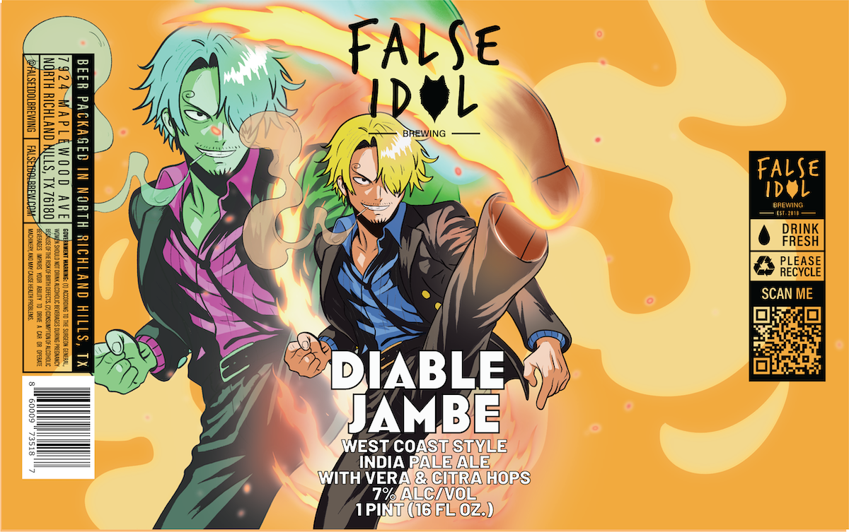 TABC label artwork for Diable Jambe