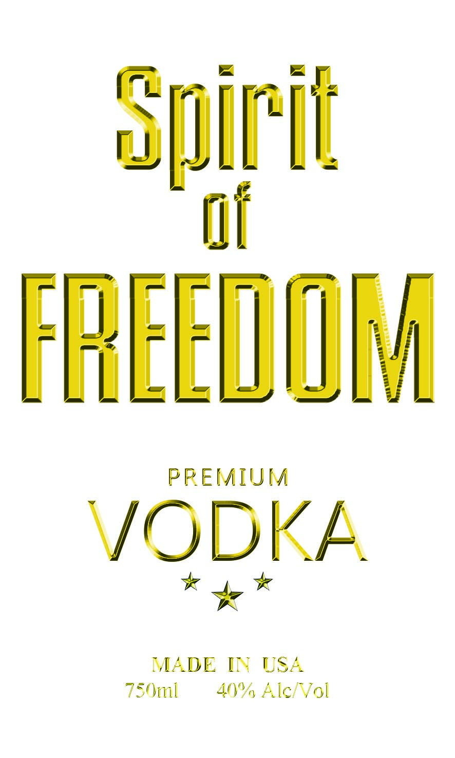 TABC label artwork for Spirit of Freedom