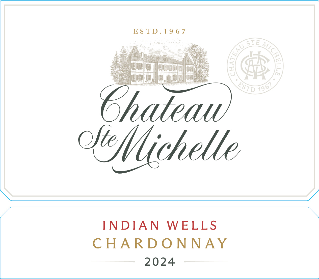 TABC label artwork for Chateau Ste. Michelle Chardonnay, Indian Wells 2024