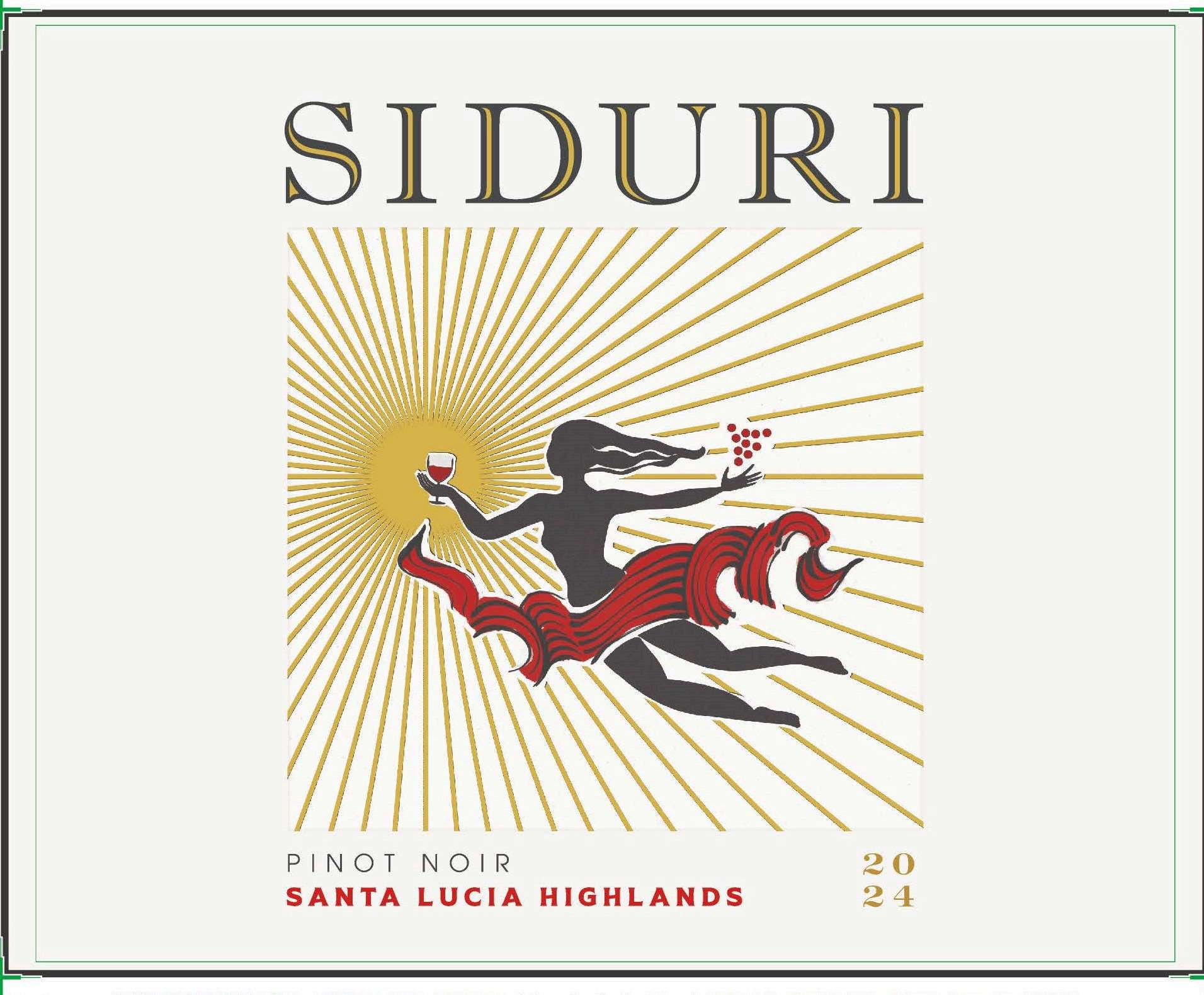 TABC label artwork for SIDURI PINOT NOIR SANTA LUCIA HIGHLANDS