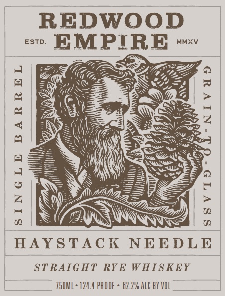TABC label artwork for Redwood Empire Haystack Needle Straight Rye Whiskey MI