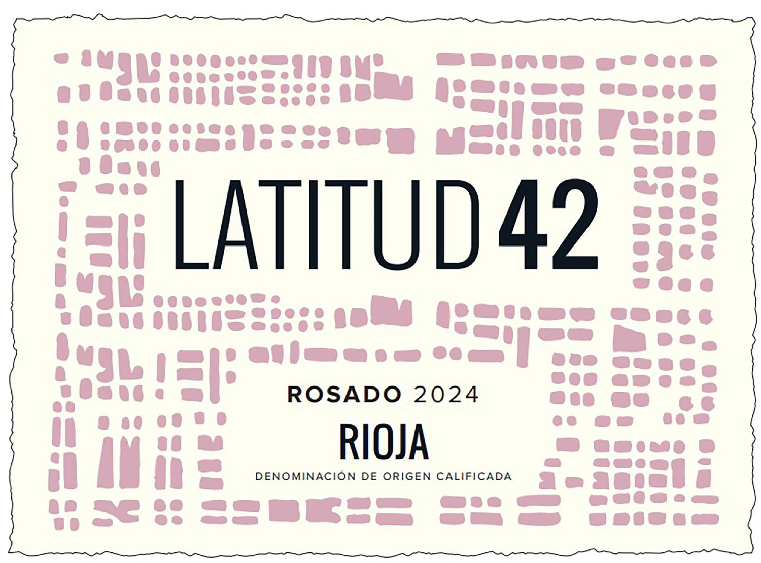 TABC label artwork for Latitud 42 Rosado