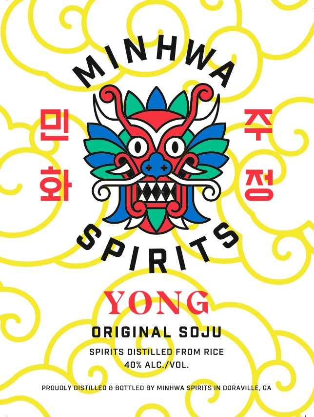TABC label artwork for Minhwa Spirits Yong Soju