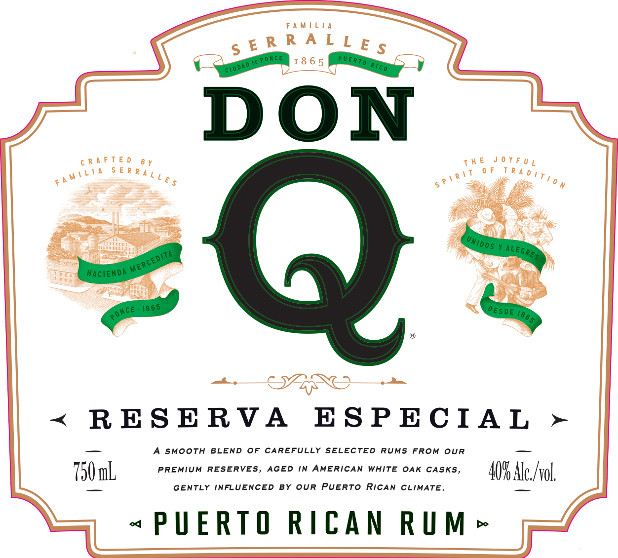 TABC label artwork for Don Q Reserva Especial