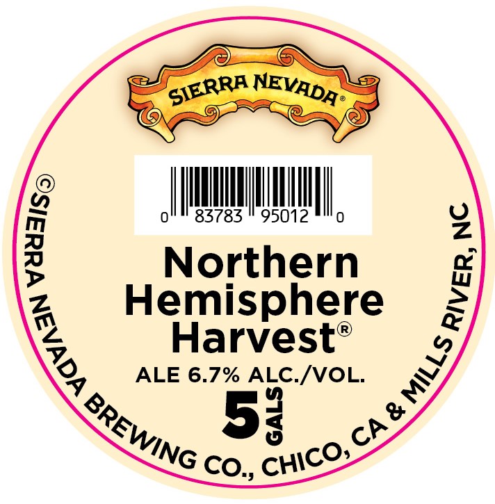 TABC label artwork for Sierra Nevada Northern Hemisphere Harvest