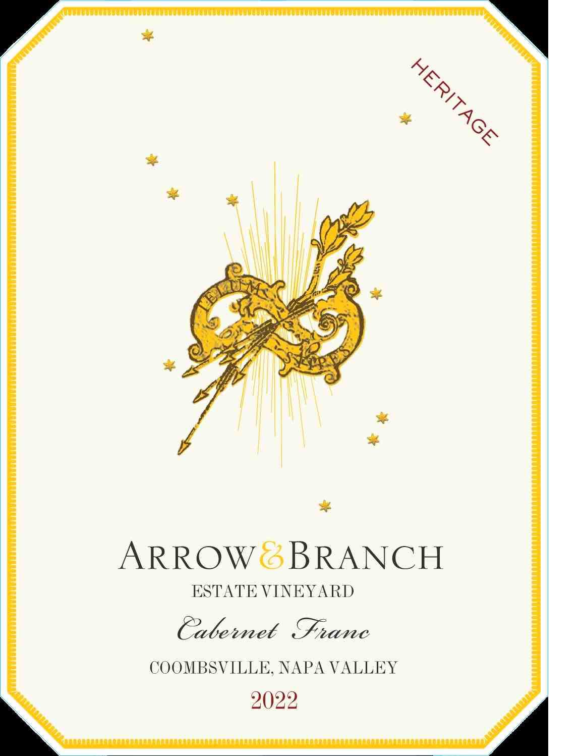 TABC label artwork for ARROW&BRANCH HERITAGE CABERNET FRANC