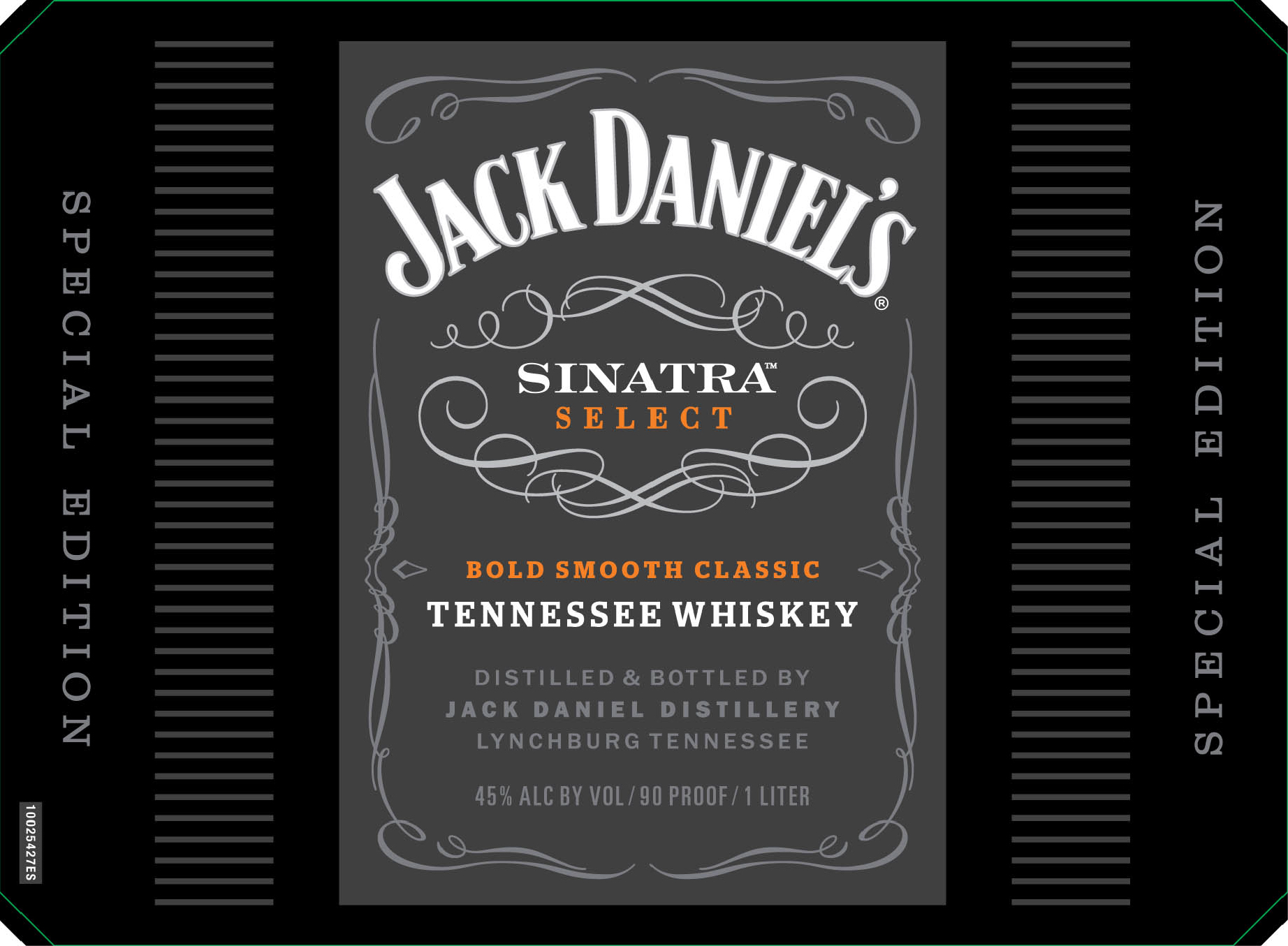 TABC label artwork for Jack Daniel’s Sinatra Select