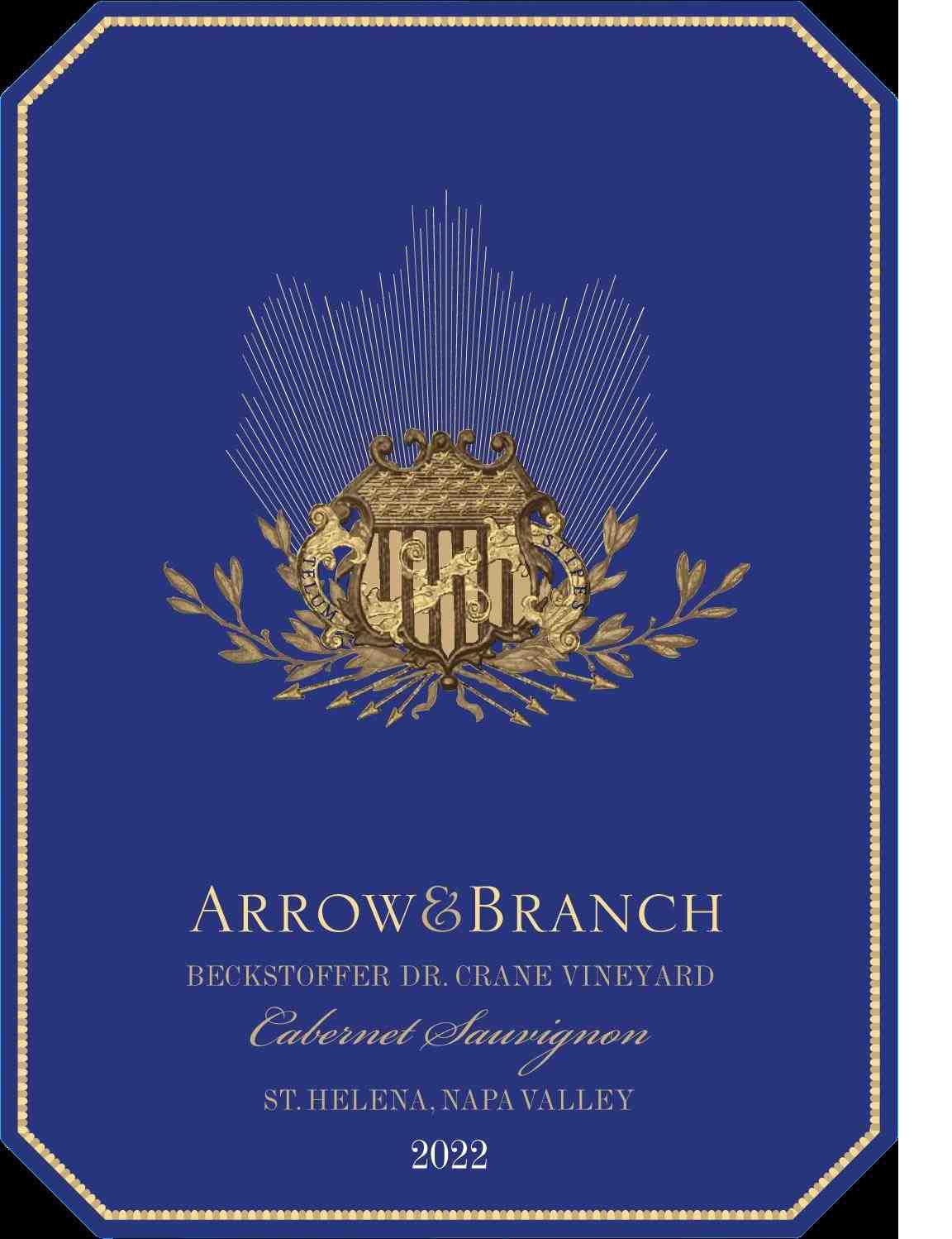 TABC label artwork for ARROW&BRANCH BECKSTOFFER DR. CRANE VINEYARD CABERNET SAUVIGNON
