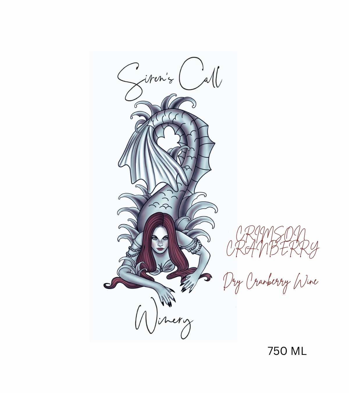 TABC label artwork for Siren's Call Winery Crimson Cranberry