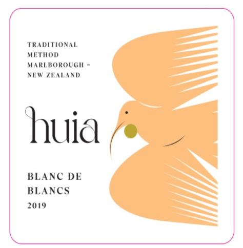 TABC label artwork for Huia Blanc De Blancs