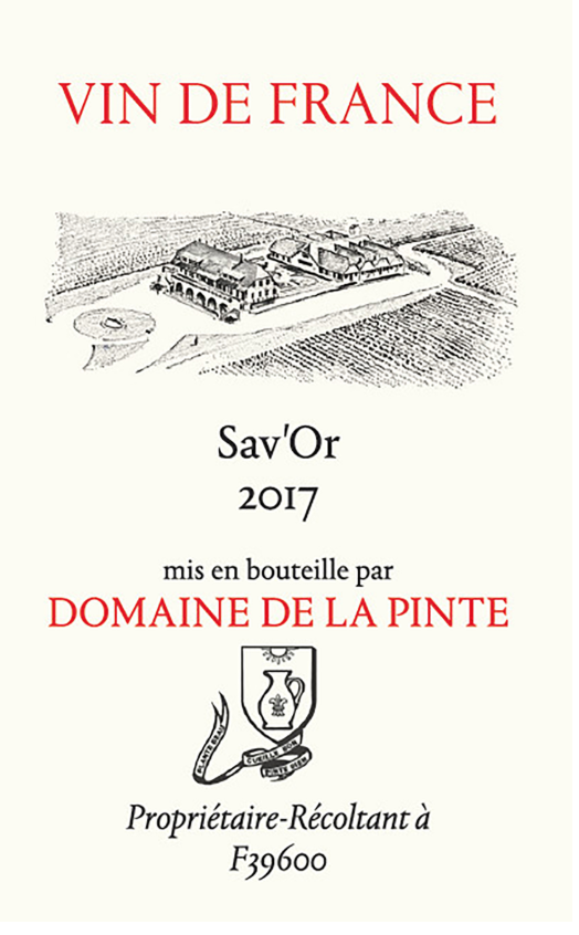 TABC label artwork for DOMAINE DE LA PINTE SAV'OR