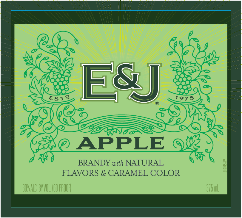 TABC label artwork for E&J Apple