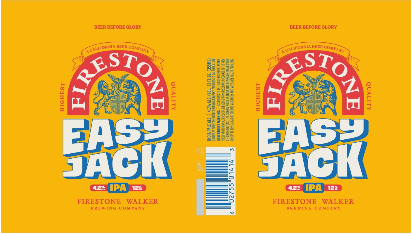 TABC label artwork for FIRESTONE WALKER BREWING COMPANY EASY JACK