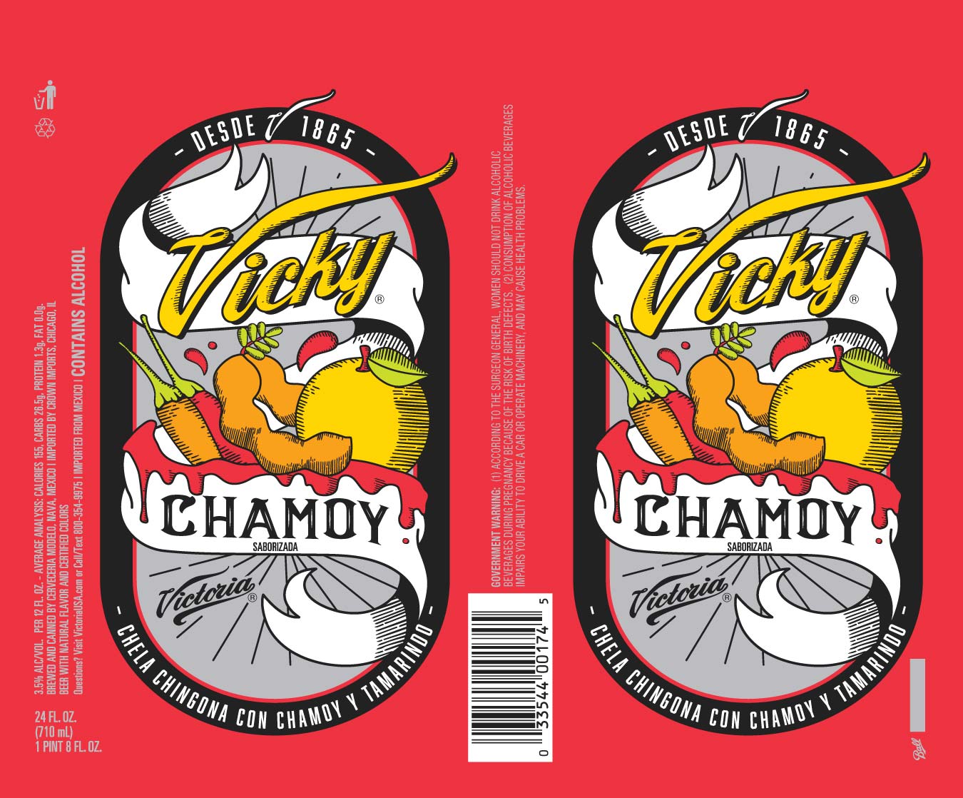 TABC label artwork for Victoria Vicky Chamoy