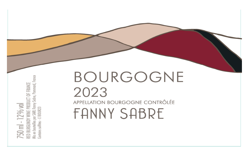 TABC label artwork for FANNY SABRE BOURGOGNE ROUGE