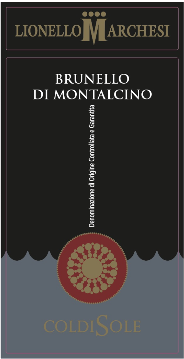 TABC label artwork for ColdiSole Brunello Di Montalcino Sangiovese