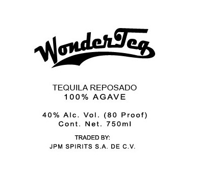 TABC label artwork for WONDERTEQ REPOSADO