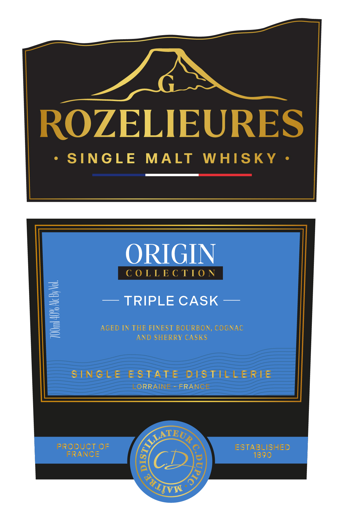 TABC label artwork for Rozelieures Origin Collection