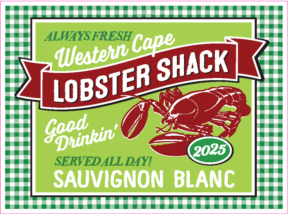 TABC label artwork for Lobster Shack Western Cape Sauvignon Blanc, South Africa