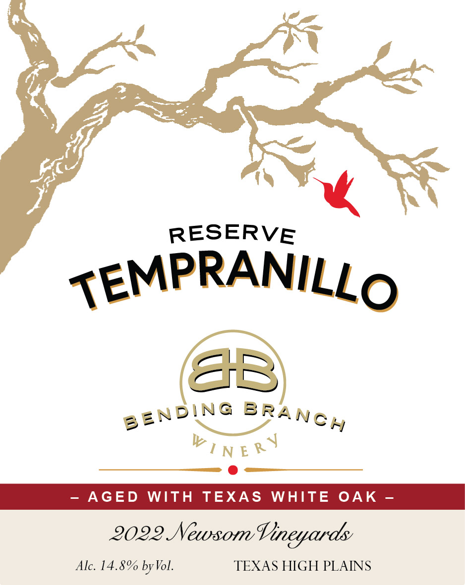 TABC label artwork for BBW Reserve Tempranillo, Newsom, TWO