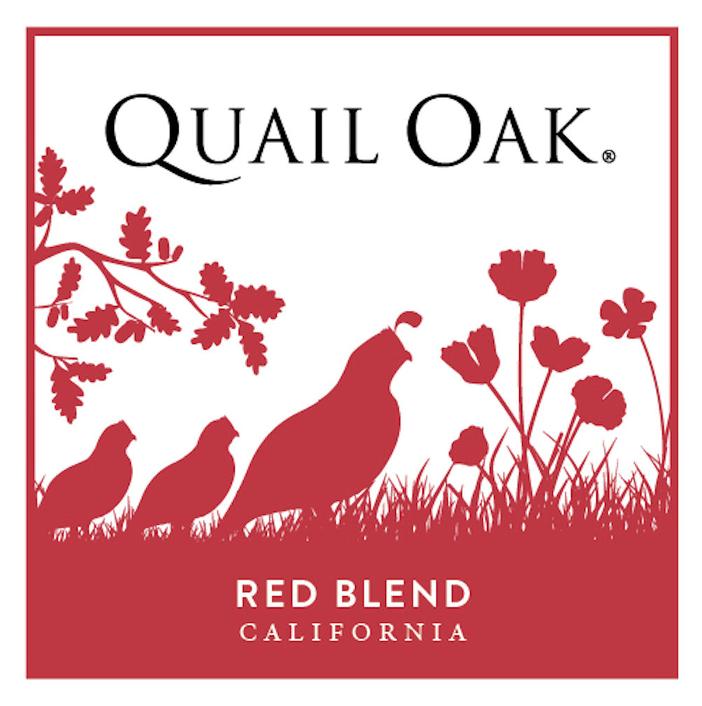TABC label artwork for Quail Oak Red Wine California