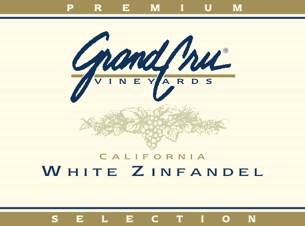 TABC label artwork for Grand Cru White Zinfandel California